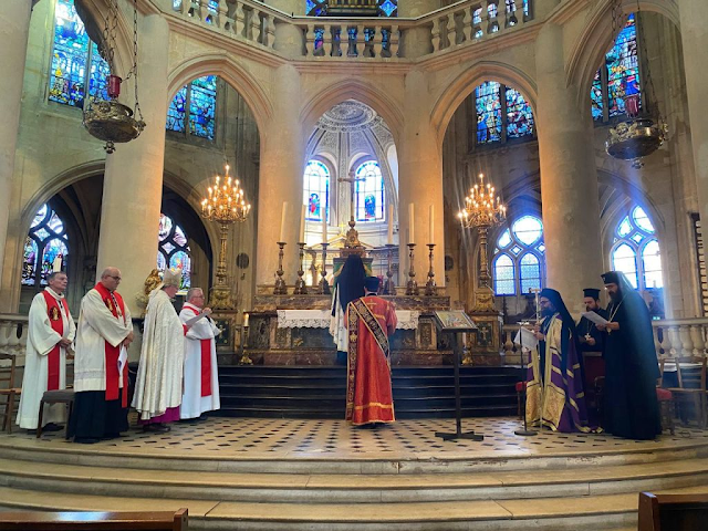 Η ΠΑΝΑΙΡΕΣΗ ΤΟΥ ΟΙΚΟΥΜΕΝΙΣΜΟΥ: Γαλλία- Οικουμενιστικός Εσπερινός επί τη μνήμη του Αγίου Διονυσίου του Αρεοπαγίτου