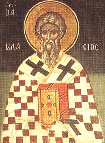 Ο Άγιος Βλάσιος επίσκοπος Σεβαστείας ο Ιατρός (; – 316)