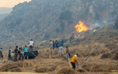 Φωτιά στη Ρόδο: Ομάδες περιφρούρησης σε όλα τα χωριά – Διαψεύδονται τα περί προσαγωγής υπόπτου.