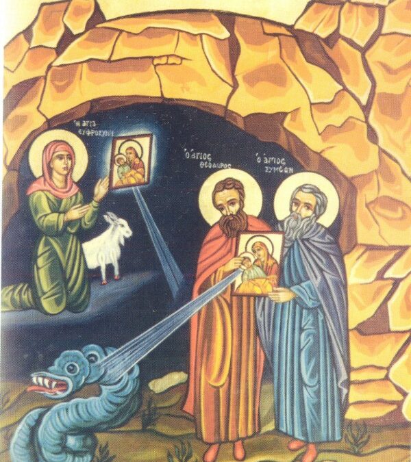 Όσιοι Συμεών, Θεόδωρος κτήτορες της Ιεράς Μονής του «Μεγάλου Σπηλαίου» οι θαυματουργοί και Ευφροσύνη η ποιμενίδα η θαυματουργός