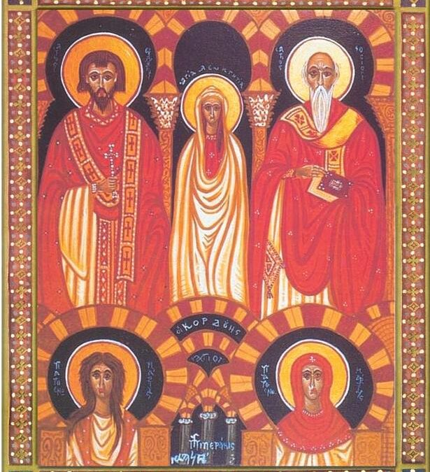 Άγιος Ευλόγιος ο Ιερομάρτυρας και οι Αγίες Λεωκρητία και οι δύο ανώνυμες παρθένες Μάρτυρες εν Κορδούη Ισπανίας