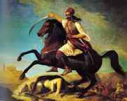 Σαν σήμερα στις 23 Απριλίου 1827 ανήμερα της ονομαστικής του εορτής, άφησε την τελευταίατου πνοή το λιοντάρι τηςΡούμελης ο Γεώργιος Καραϊσκάκης,ο ηρωικός πολέμαρχοςτης Επανάστασης του 1821.