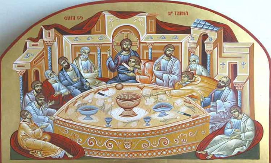 ΑΚΟΛΟΥΘΙΑ ΤΗΣ ΘΕΙΑΣ ΜΕΤΑΛΗΨΕΩΣ Μέλλων προσελθείν τοίς αχράντοις Μυστηρίοις, μετά την αφ’ εσπέρας ειθισμένην Ακολουθίαν του Αποδείπνου, εώς τέλους του «Πιστεύω εις ένα Θεόν…», λέγε μετά κατανύξεως τον παρόντα Κανόνα, ού η ακροστιχίς κατά αλφάβητον. ΚΑΝΩΝ Ωδή α’. ’Ηχος β’. Δεύτε λαοί’Αρτος ζωής αιωνιζούσης γενέσθω μοι το Σώμα σου τό άγιον, εύσπλαχνε Κύριε, και το τίμιον Αίμα και νόσων πολυτρόπων αλεξητήριον. Βεβηλωθείς έργοις ατόποις ο δείλαιος, του σού αχράντου Σώματος και θείου Αίματος ανάξιος υπάρχω, Χριστέ, της μετουσίας, ής με αξίωσον. Θεοτόκιον Γή αγαθή, ευλογημένη θεόνυμφε, τον στάχυν η βλαστήσασα τον αγεώργητον, και σωτήριον κόσμω, αξίωσον με τούτον τρώγοντα σώζεσθαι.