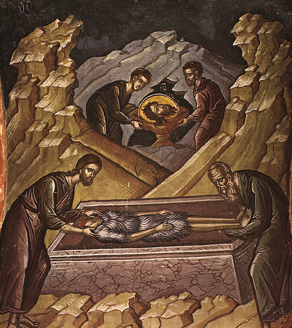 Μνήμη της Γ’ ευρέσεως της τιμίας κεφαλής του προφήτου Προδρόμου και Βαπτιστού Ιωάννου