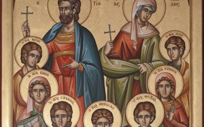Άγιοι Τερέντιος και Νεονίλλη οι σύζυγοι και τα παιδιά τους Σάρβηλος, Νίτας, Ιέραξ, Θεόδουλος, Φώτιος, Βήλη και Ευνίκη