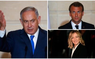 Ψυχροπολεμικό κλίμα στο τηλεφώνημα Μακρόν – Νετανιάχου – Επισκέπτεται τον Λίβανο η Μελόνι