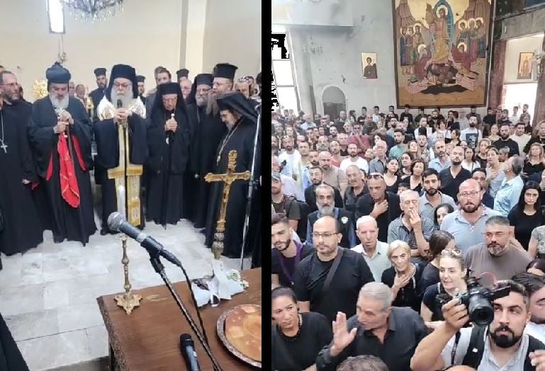 Ο ΠΑΤΡΙΆΡΧΗΣ ΑΝΤΙΟΧΕΊΑΣ ΣΤΟΝ ΙΕΡΌ ΝΑΌ ΤΟΥ ΠΡΟΦΉΤΟΥ ΗΛΊΑ