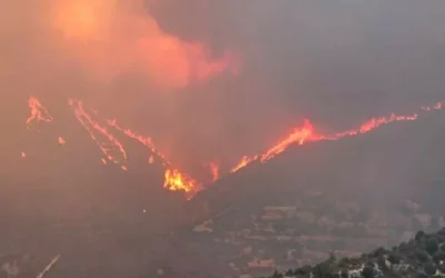 Ένας νεκρός, 36 εγκλωβισμένοι σε λεωφορείο από πυρκαγιά στη Λεμεσό