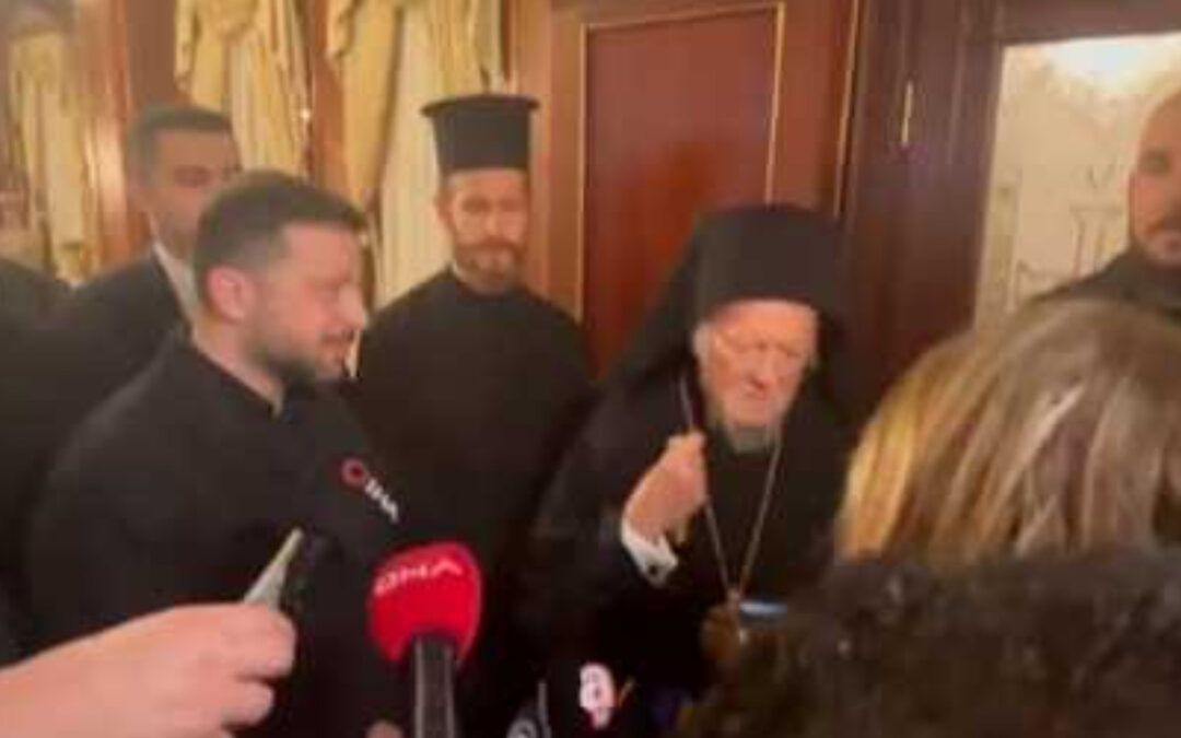 Ο Τούρκος Βαρθολομαίος συναντά τον εγκληματία Ζελένσκι